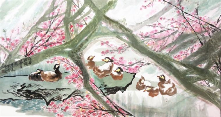 六尺名家花鳥
